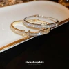 A new Korean zircon letter clasp bracelet, a fashionable, elegant and high-end wristband, is a popular light luxury accessory for women Specification image